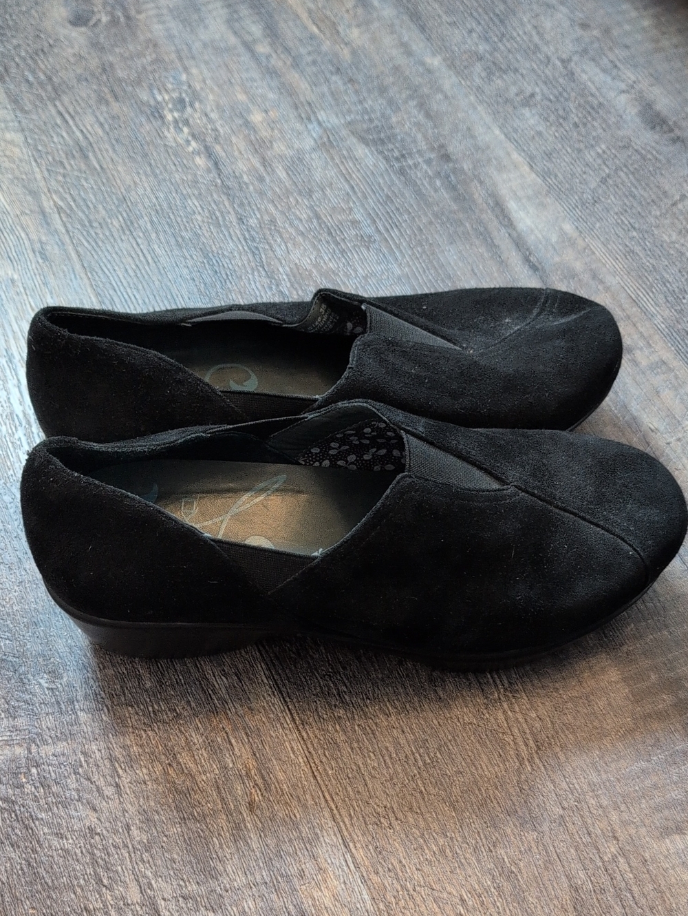 Dansko Black Suede Slip On Clogs Women's Size 7.5/8 EU Size 38 - Picture 3 of 7